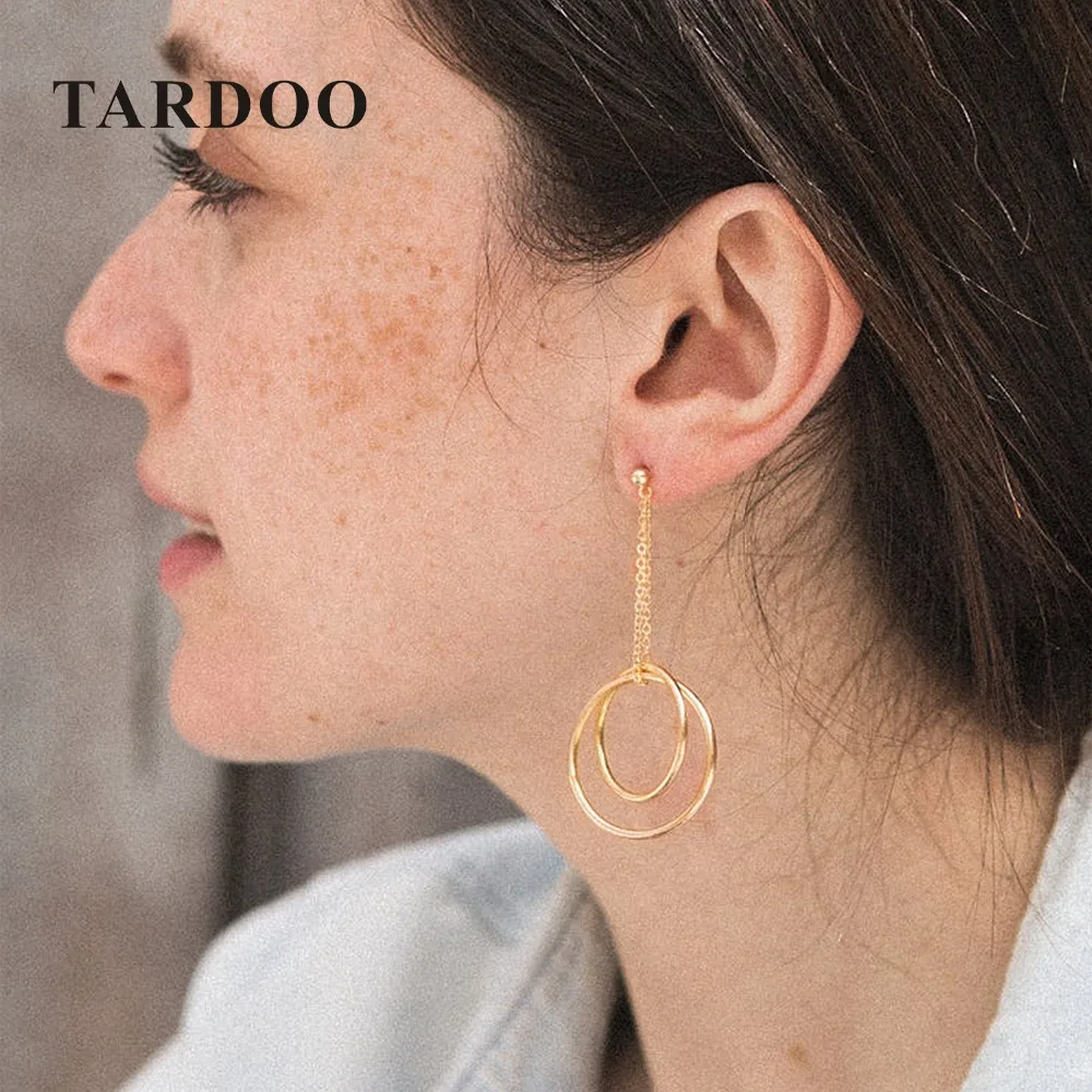 e-Manco Double Circle Drop Earrings 925 Silver Trendy Gold Round Circle Pendant Earrings Women Fine Jewelry Circle Earrings
e-Manco Double Circle Drop Earrings 925 Silver Trendy Gold Round Circle Pendant Earrings Women Fine Jewelry Circle Earrings