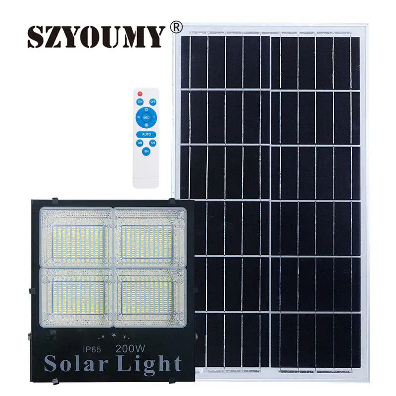 SZYOUMY Led Solar Security Light Flood Light 60W 120W 200W Solar Floodllight Outdoor Waterproof Light Sensor with Remote Control
SZYOUMY Led Solar Security Light Flood Light 60W 120W 200W Solar Floodllight Outdoor Waterproof Light Sensor with Remote Control