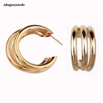2019 New Hot Sale Irregular Semi-circular Metal Earrings Temperament Wild Oorbellen Stud Earrings For Women Jewelry Wholesale
2019 New Hot Sale Irregular Semi-circular Metal Earrings Temperament Wild Oorbellen Stud Earrings For Women Jewelry Wholesale