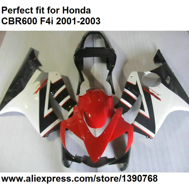 Hot sales fairing kit for Honda CBR 600 F4i 01 02 03 red black white fairings CBR600F4i 2001 2002 2003 DZ99
Hot sales fairing kit for Honda CBR 600 F4i 01 02 03 red black white fairings CBR600F4i 2001 2002 2003 DZ99