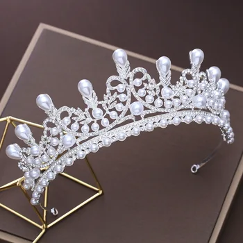 luxury pearl crystal princess crown brides wedding hair accessories wholesale
luxury pearl crystal princess crown brides wedding hair accessories wholesale