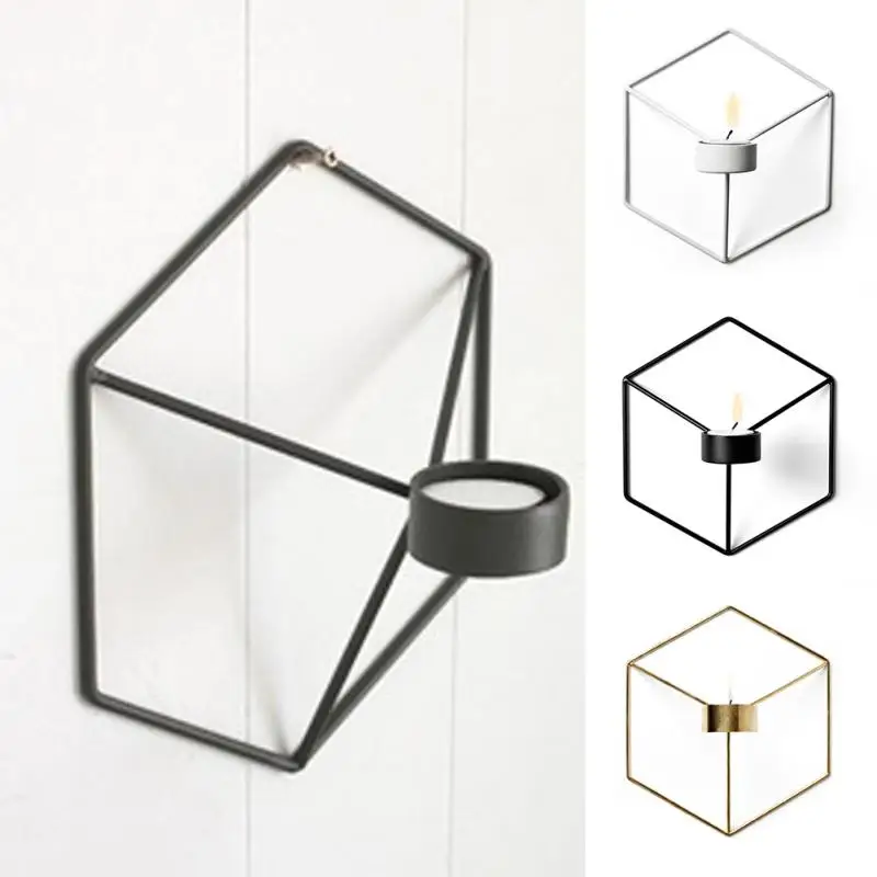 Nordic Style 3D Geometric Candlestick Metal Wall Candle Holder Sconce Matching Small Tealight Home Ornaments
Nordic Style 3D Geometric Candlestick Metal Wall Candle Holder Sconce Matching Small Tealight Home Ornaments