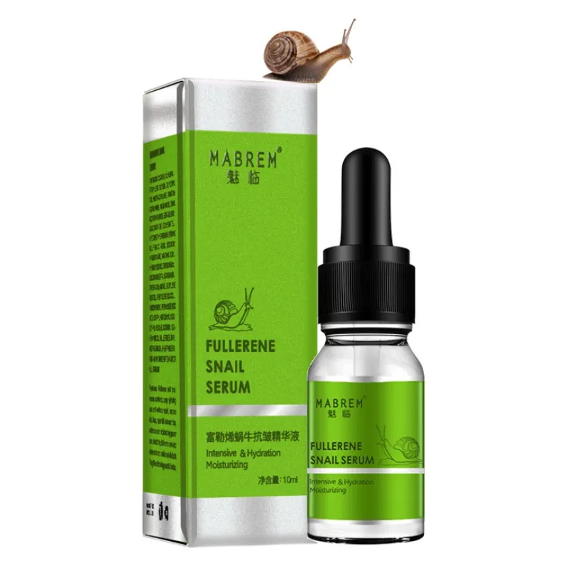 1pc Fullerene Snail Serum Moisturizing Nourishing Skin Smooth Fine Lines Anti-Wrinkle Essential Liquid s
1pc Fullerene Snail Serum Moisturizing Nourishing Skin Smooth Fine Lines Anti-Wrinkle Essential Liquid s