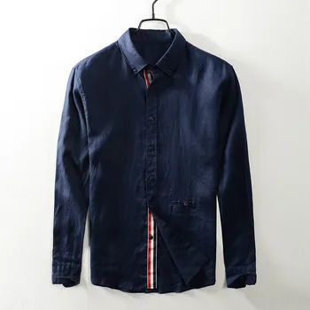 New Brazil style long sleeve pure linen shirts men brand fashion navy blue shirt male square collar breathable shirt men chemise
New Brazil style long sleeve pure linen shirts men brand fashion navy blue shirt male square collar breathable shirt men chemise