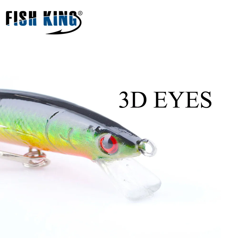 FISH KING Minnow Fishing Lure 1PC 8g 90mm 0.5-1.5M Quality Artificial Hard Plastic Bait Floating Lure with Hooks Swim Bait
FISH KING Minnow Fishing Lure 1PC 8g 90mm 0.5-1.5M Quality Artificial Hard Plastic Bait Floating Lure with Hooks Swim Bait