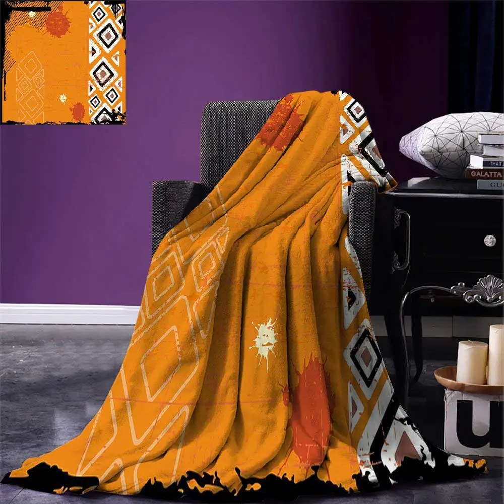 Tribal Throw Blanket Ethnic African Design with Bold Lines Geometric Triangles Artwork Image Warm Microfiber
Tribal Throw Blanket Ethnic African Design with Bold Lines Geometric Triangles Artwork Image Warm Microfiber