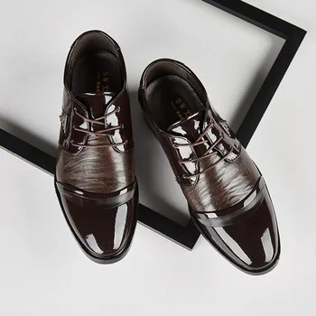 Nice Lace-up Men'S Dress Shoes Hard-Wearing & Anti-skid Leisure Men's Wedding & Business Gentleman Shoes Male
Nice Lace-up Men'S Dress Shoes Hard-Wearing & Anti-skid Leisure Men's Wedding & Business Gentleman Shoes Male