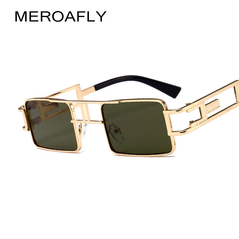 MEROAFLY Mens Rectangular Sunglasses Steampunk Men Metal Frame Gold Black Red Flat Top Square Sun glasses For Women Retro Shades
MEROAFLY Mens Rectangular Sunglasses Steampunk Men Metal Frame Gold Black Red Flat Top Square Sun glasses For Women Retro Shades