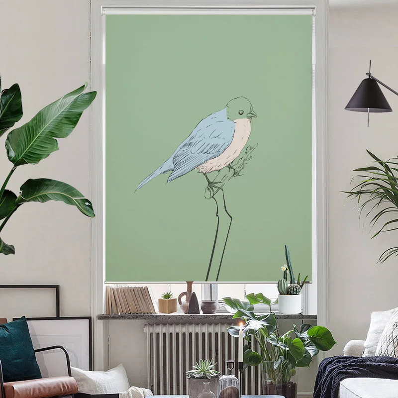 MOMO Roller Shades Blinds Blackout Water-Proof Window Curtains Thermal Insulated Fabric Custom Size 17 | Дом и сад