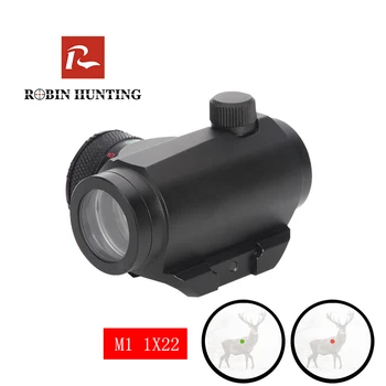 

Robin Hunting Red Dot Sight 20mm Mount Scope Optics Riflex Riflescopes Red Green Holographic Sight Airsoft Air Guns Scopes