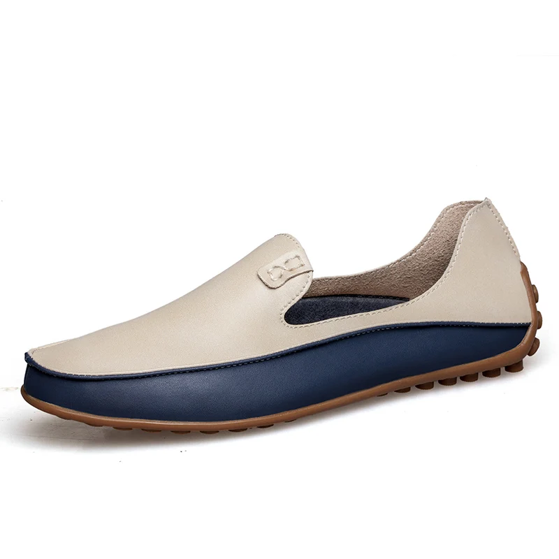 Leather Shoes For Men Slip On Loafers 47 Casual Driving Shoes WideBusiness Shoes Sneaker Male image 3