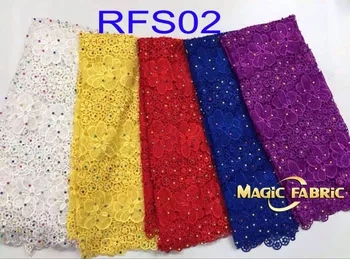 Hot African nigerian guipure cord lace with beads,high quality water soluble lace Fabric for Wedding dress 15y/lot RFS02
Hot African nigerian guipure cord lace with beads,high quality water soluble lace Fabric for Wedding dress 15y/lot RFS02