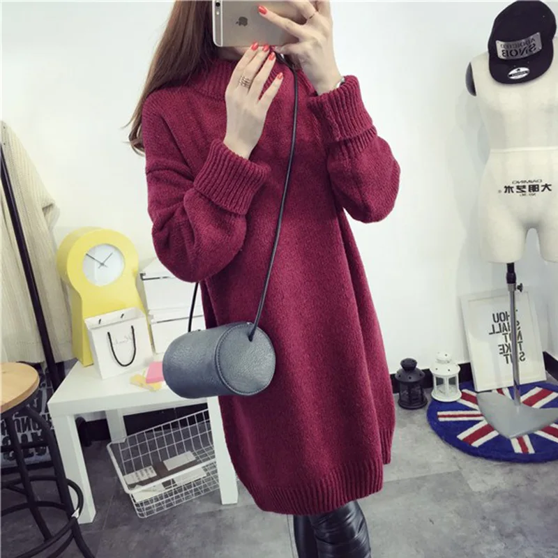 Autumn Winter New Style Korean-Style Loose Bottoming Sweater Long Section of Thick Lazy Wind Turtleneck Head Sweate
Autumn Winter New Style Korean-Style Loose Bottoming Sweater Long Section of Thick Lazy Wind Turtleneck Head Sweate