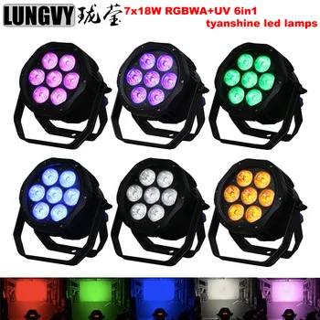 Free Shipping 6pcs/lot Tyanshine Led Lamps 7x18W RGBWA UV 6IN1 Led Par Light Indoor For Club DJ Party Stage DMX512 CE ROHS
Free Shipping 6pcs/lot Tyanshine Led Lamps 7x18W RGBWA UV 6IN1 Led Par Light Indoor For Club DJ Party Stage DMX512 CE ROHS