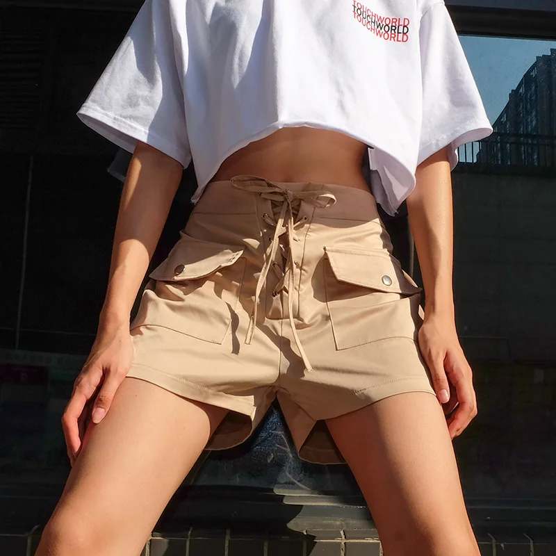 Plus Size Booty Shorts Khaki High Waisted Bandage Shorts For Women Korean Style Pantalon Corto Mujer Short Feminino
Plus Size Booty Shorts Khaki High Waisted Bandage Shorts For Women Korean Style Pantalon Corto Mujer Short Feminino