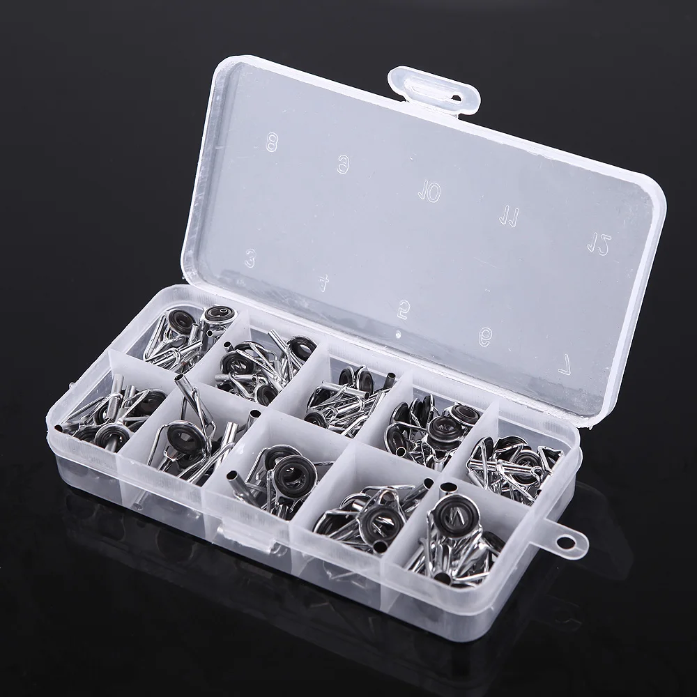 80pcs/set Fishing Rod Guide Rod Tip Repair Kit Rod Eye Rings Tools Accessories Fishing Tackle Telescopic Fishing Rod Guide
80pcs/set Fishing Rod Guide Rod Tip Repair Kit Rod Eye Rings Tools Accessories Fishing Tackle Telescopic Fishing Rod Guide