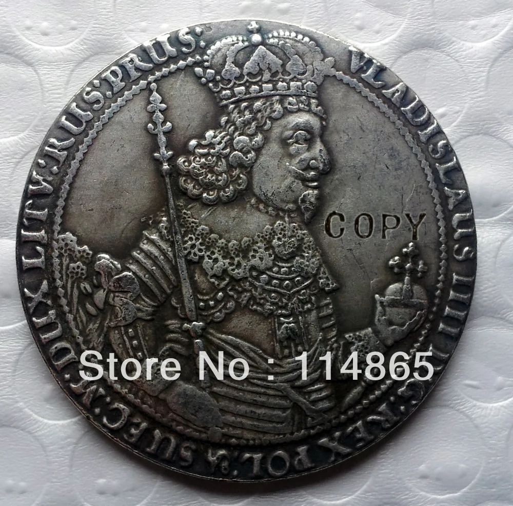 Poland Thaler medalions 1644 Gedanensis VLADISLAV IV COPY commemorative coins-replica coins medal coins collectibles badge
Poland Thaler medalions 1644 Gedanensis VLADISLAV IV COPY commemorative coins-replica coins medal coins collectibles badge