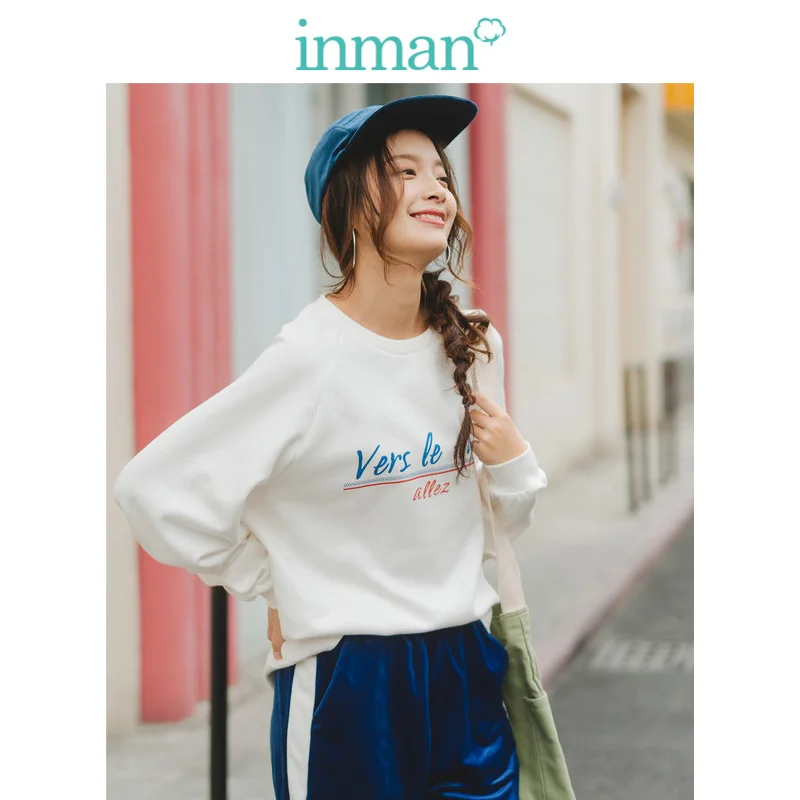 INMAN 2019 Autumn New Arrival O-neck T-shirt Fashion English Letter Print Casual All Matched Women Sweater
INMAN 2019 Autumn New Arrival O-neck T-shirt Fashion English Letter Print Casual All Matched Women Sweater