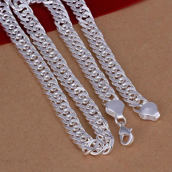 Pure Silver 925 Necklaces for Men 10mm Chain Necklace Collier 20inch Choker Fashion Male Jewelry Accessories Gifts Bijoux
Pure Silver 925 Necklaces for Men 10mm Chain Necklace Collier 20inch Choker Fashion Male Jewelry Accessories Gifts Bijoux