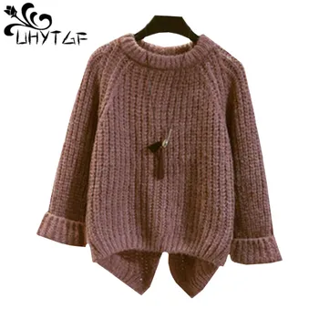 UHYTGF 2018 Befree Winter Womans Sweater Knit Pullovers Korean Fashion Short Sweater Harajuku Plus size Loose Student Coat 478
UHYTGF 2018 Befree Winter Womans Sweater Knit Pullovers Korean Fashion Short Sweater Harajuku Plus size Loose Student Coat 478