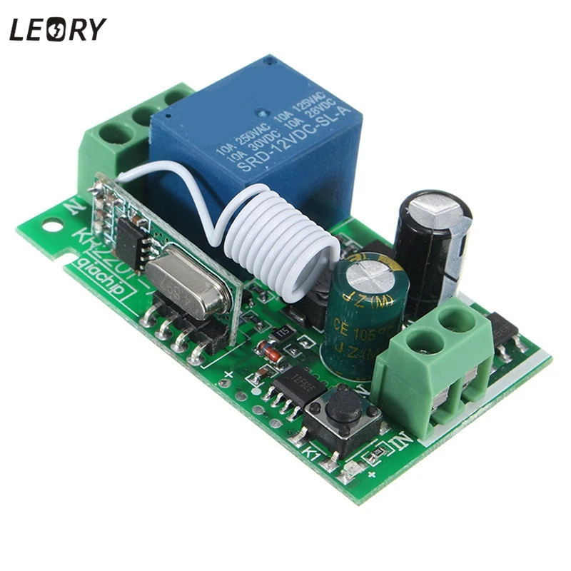 Smart Home DC 12V 220V 10A 1 Ch Wireless RF Remote Control Receiver Relay Switch 315/433 MHz Channel Heterodyne Best Price
Smart Home DC 12V 220V 10A 1 Ch Wireless RF Remote Control Receiver Relay Switch 315/433 MHz Channel Heterodyne Best Price