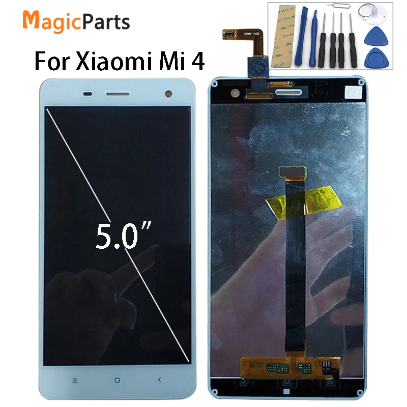 ЖК-дисплей для Xiaomi Mi4 Mi 4 дигитайзер сенсорного экрана с рамкой оригинальная