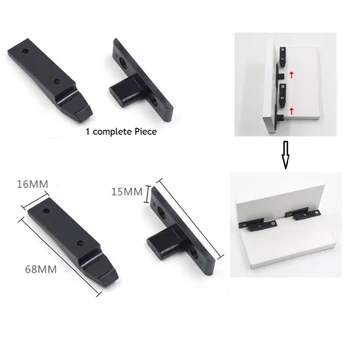 20Pcs Black Plastic Quick Fitting Furniture Panel Joint Bracket Push-On Clip Corner wall panel hanging clip
20Pcs Black Plastic Quick Fitting Furniture Panel Joint Bracket Push-On Clip Corner wall panel hanging clip