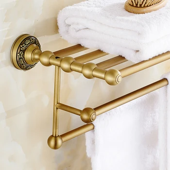 Antique Carved Copper Brushed Towel bar 2-layer European Bronze Towel shelf Towel Holder Towel Rack Bathroom Hardware sets jo0
Antique Carved Copper Brushed Towel bar 2-layer European Bronze Towel shelf Towel Holder Towel Rack Bathroom Hardware sets jo0