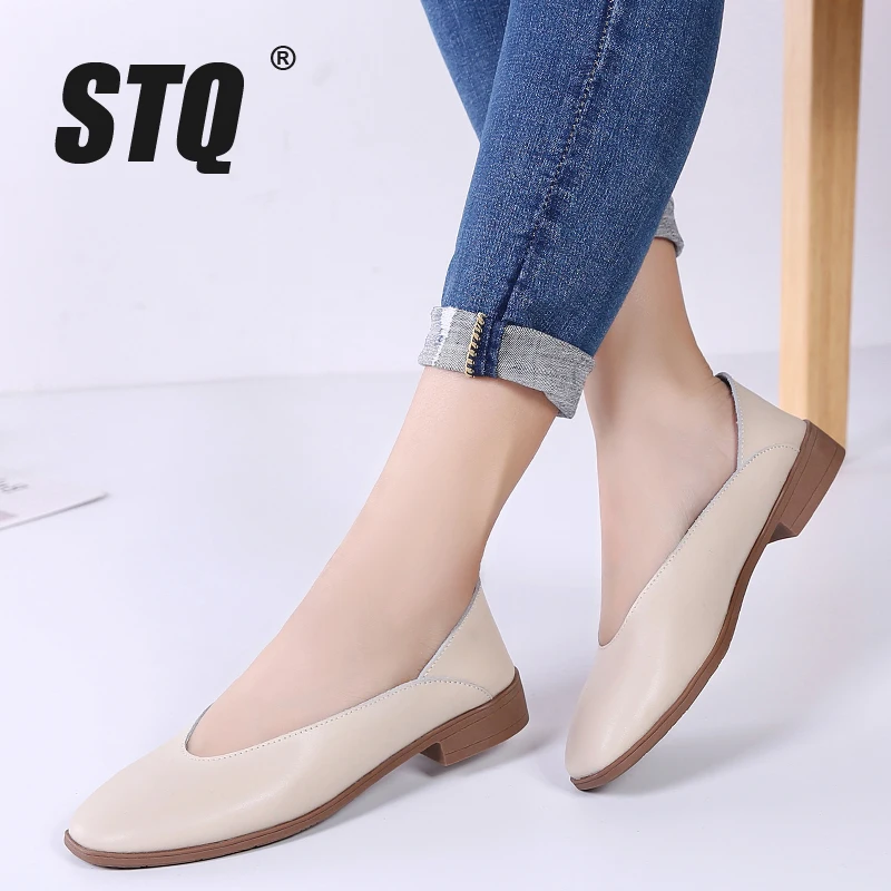 STQ 2019 Women Autumn Flats Shoes Genunie Leather Moccasin Shoes Slip on Sapato Feminino Ladies Casual Loafers Woman Shoes 2901
STQ 2019 Women Autumn Flats Shoes Genunie Leather Moccasin Shoes Slip on Sapato Feminino Ladies Casual Loafers Woman Shoes 2901