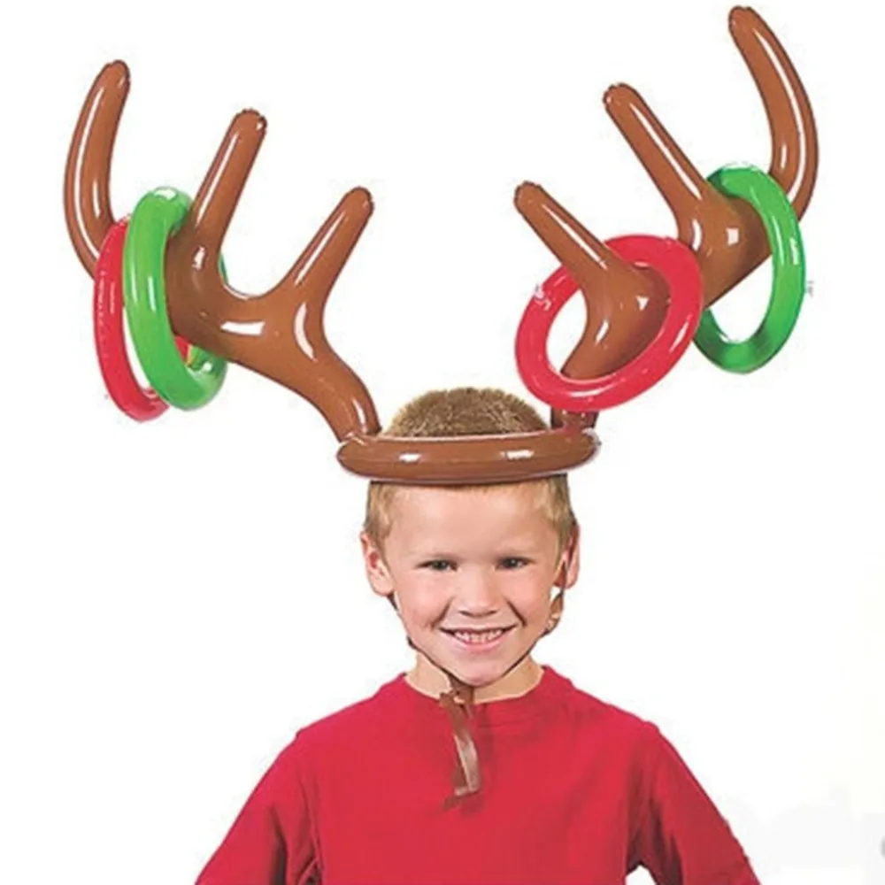 Inflatables New Inflatable Santa Throwing Ring Antler Rings Props Supplies Christmas Activities Children Play Fun Toys Gift
Inflatables New Inflatable Santa Throwing Ring Antler Rings Props Supplies Christmas Activities Children Play Fun Toys Gift
