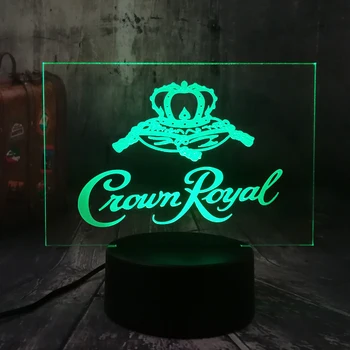 NEW Crown Royal LOGO Whisky Whiskey Wine 3D LED Night Light Table Desk Lamp Home Room Office Decor New Year Xmas Christmas lamp
NEW Crown Royal LOGO Whisky Whiskey Wine 3D LED Night Light Table Desk Lamp Home Room Office Decor New Year Xmas Christmas lamp