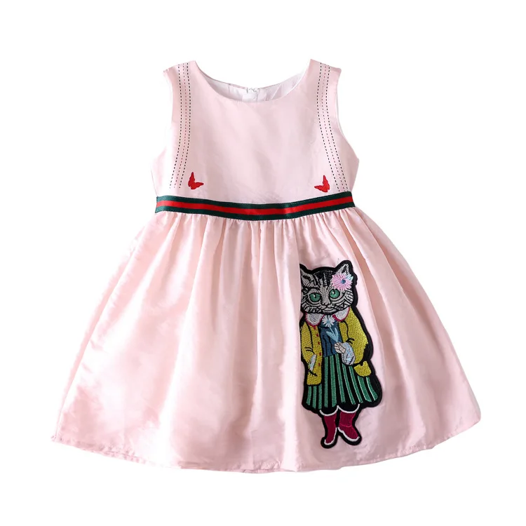 New Sleeveless Cute Cat Dress for Baby Girls Clothing Pink Dress Summer Princess Party Dress Brand Girl Kids Clothes
New Sleeveless Cute Cat Dress for Baby Girls Clothing Pink Dress Summer Princess Party Dress Brand Girl Kids Clothes