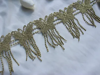 11.2cm 4.4"wide-5Yards/lot FREE SHIPPING DIY Metallic Gold Embroidered Lace Trim,Gold Venise Lace Trim,Water Soluble
11.2cm 4.4"wide-5Yards/lot FREE SHIPPING DIY Metallic Gold Embroidered Lace Trim,Gold Venise Lace Trim,Water Soluble