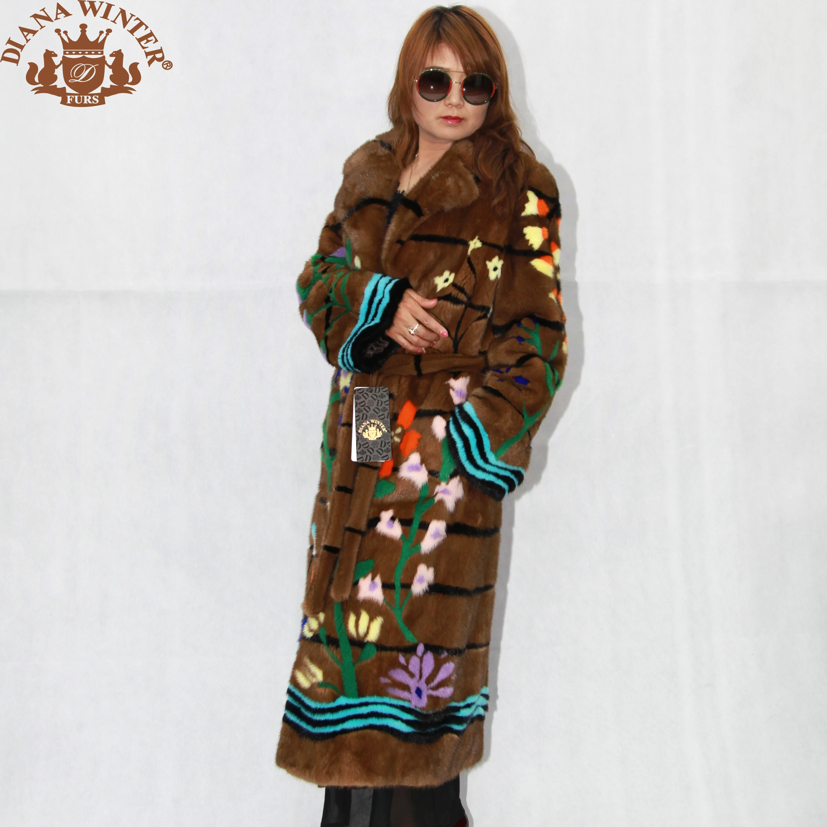 Women's jacket mink coat imported mink fashion trend high street leather suede flower coat winter warm DIANA WINTER2019
Women's jacket mink coat imported mink fashion trend high street leather suede flower coat winter warm DIANA WINTER2019