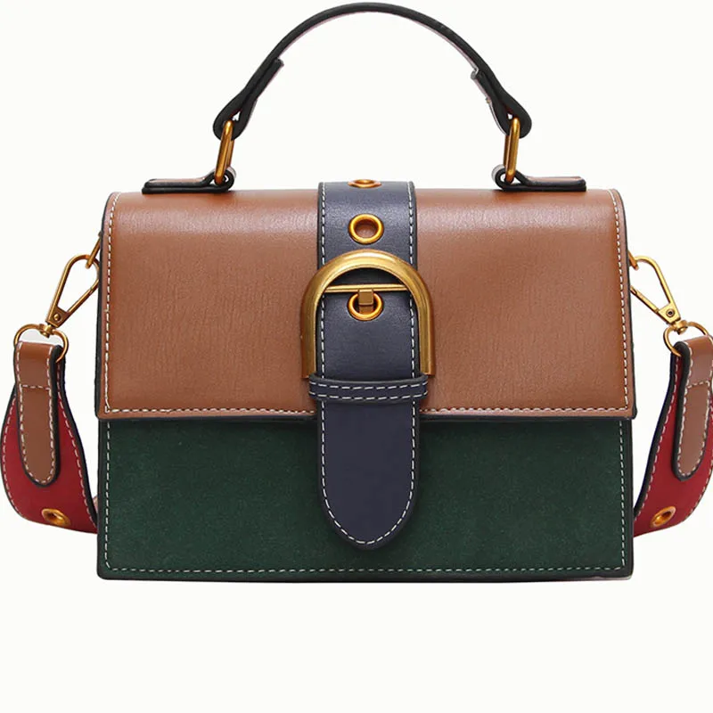 Women's Shoulder Bag Small Leather Handbags Fashion Contrast Flap Sac A Main Female Mini Hobo Top-handle Bags Women Handbags
Women's Shoulder Bag Small Leather Handbags Fashion Contrast Flap Sac A Main Female Mini Hobo Top-handle Bags Women Handbags