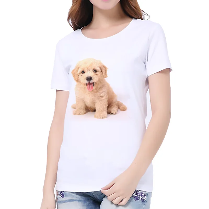 S-3XL 2019 Women 3D cat Dog Print White Soft Casual Lady T-Shirt Summer Short sleeve Casual Round neck Cheap Clothes Top Femme
S-3XL 2019 Women 3D cat Dog Print White Soft Casual Lady T-Shirt Summer Short sleeve Casual Round neck Cheap Clothes Top Femme