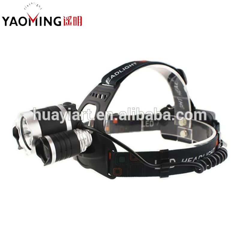 

Authentic High Power Headlight Headlamp Led Flashlight Lantern Cree XM-L T6 + 2 x Cree Q5 8000LM Head Lamp Light Biking Fishing