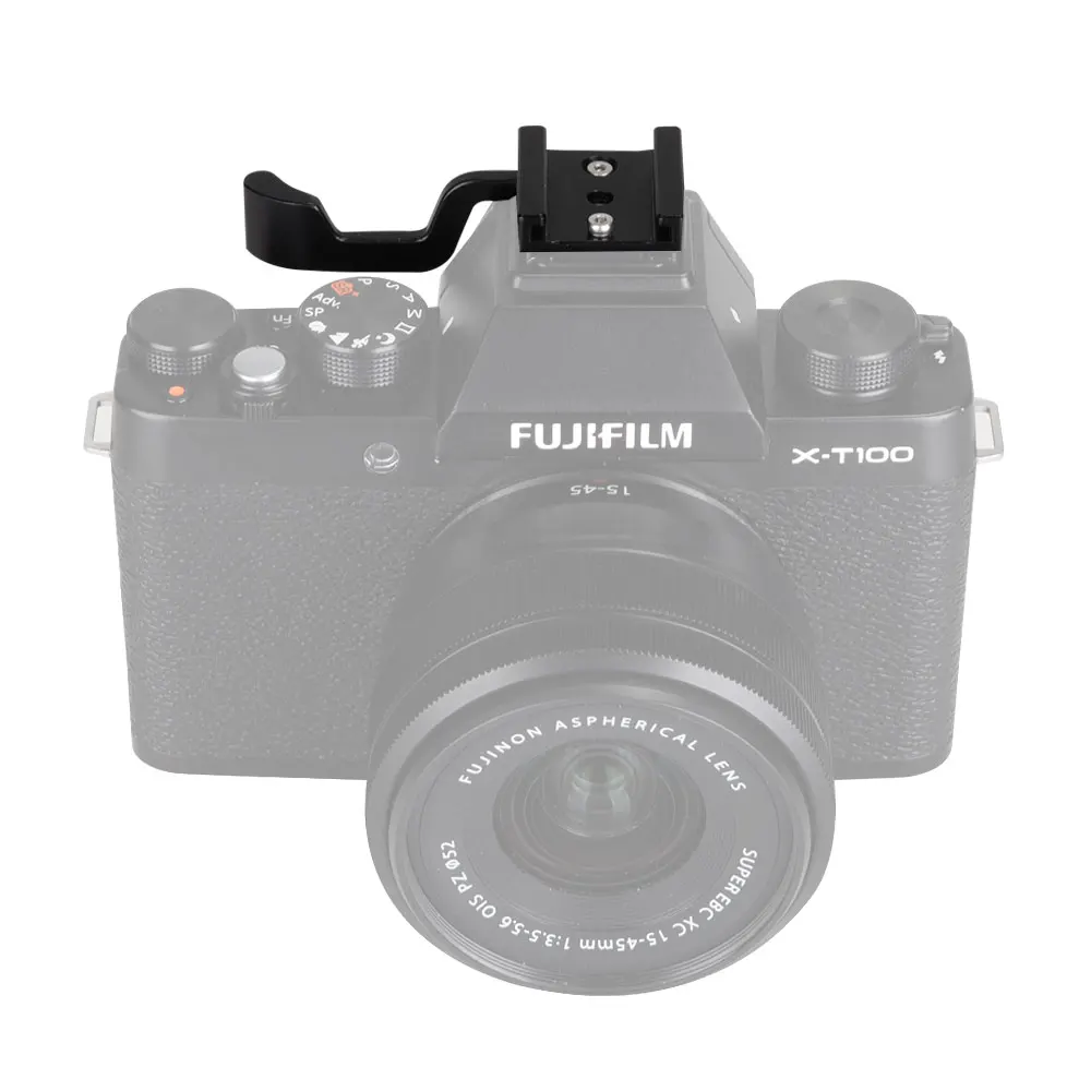 Mcoplus Black Metal Thumb-up Grip with Hot Shoe Mount for Fujifilm Fuji Sony Olympus Leica NEX6 A6000 A6300 A6500 X-E3 X100S X10
Mcoplus Black Metal Thumb-up Grip with Hot Shoe Mount for Fujifilm Fuji Sony Olympus Leica NEX6 A6000 A6300 A6500 X-E3 X100S X10