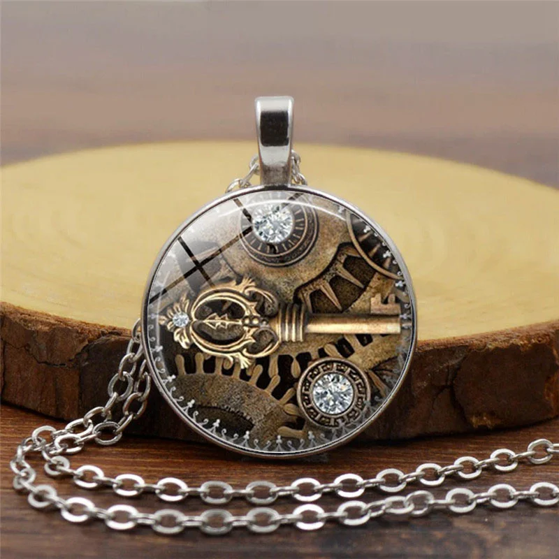 Fashion Crystal Key Heart Anchor Pendant Beaded Chain Steampunk Necklace Vintage Steam Punk Costume Jewelry For Women jewelry
Fashion Crystal Key Heart Anchor Pendant Beaded Chain Steampunk Necklace Vintage Steam Punk Costume Jewelry For Women jewelry