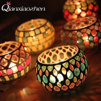 Qianxiaozhen Manual Patch Glass Candle Holders Wedding Decorations Candles Home Decoration Candle Lantern
Qianxiaozhen Manual Patch Glass Candle Holders Wedding Decorations Candles Home Decoration Candle Lantern