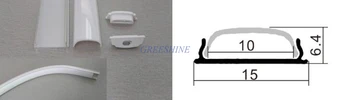 W15XH6.4MM for 10MM PCB LED Strip Free Shipping 1M 2M LED Aluminum Profiles With PC Cover Embedded profiles 50M/lot
W15XH6.4MM for 10MM PCB LED Strip Free Shipping 1M 2M LED Aluminum Profiles With PC Cover Embedded profiles 50M/lot