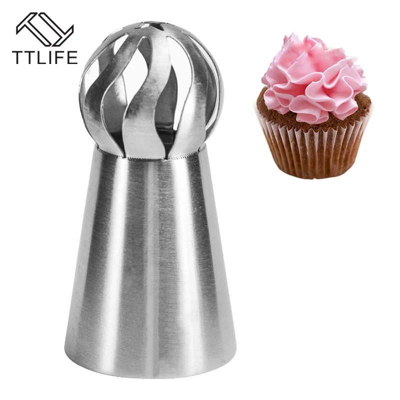 TTLIFE Stainless Steel Russian Ball Nozzle Cake Icing Piping Decorating Nozzle Tips Cake Decoration Sugercraft Pastry Tip Baking
TTLIFE Stainless Steel Russian Ball Nozzle Cake Icing Piping Decorating Nozzle Tips Cake Decoration Sugercraft Pastry Tip Baking