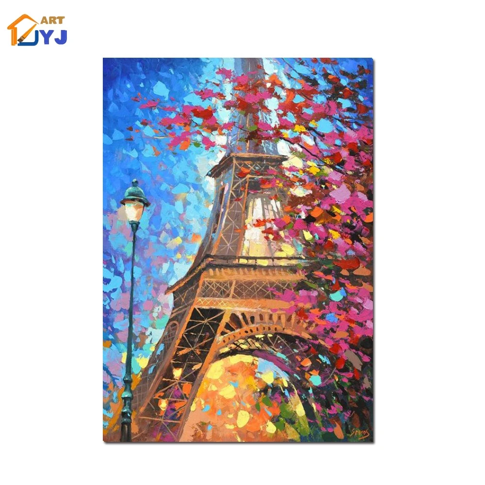 JYJ Eiffel Tower Picture Wall Art Hand Painted Modern Abstract Oil Painting for Living Room Home Decoration Gift No Frame SL146
JYJ Eiffel Tower Picture Wall Art Hand Painted Modern Abstract Oil Painting for Living Room Home Decoration Gift No Frame SL146