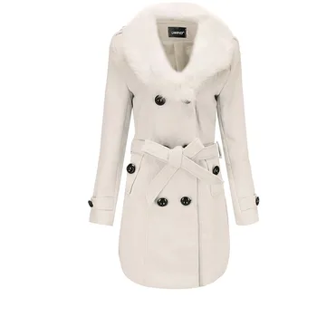 2019 Autumn Winter Plus Size Woolen Coat Women Fashion Long Thick Wool Coats Women's Casual Warm Double-breasted Overcoat E095
2019 Autumn Winter Plus Size Woolen Coat Women Fashion Long Thick Wool Coats Women's Casual Warm Double-breasted Overcoat E095