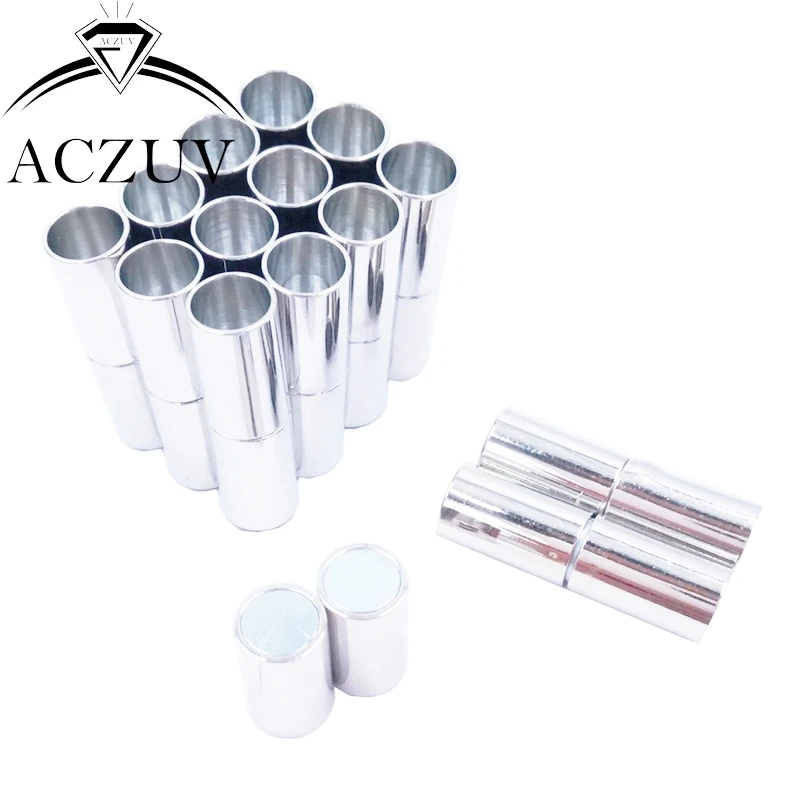 500Pcs 3mm 4mm 5mm 6mm 8mm Hole Silver Plated Metal End Caps Magnetic Clasps for Round Leather Cord Jewelry Findings LMC004
500Pcs 3mm 4mm 5mm 6mm 8mm Hole Silver Plated Metal End Caps Magnetic Clasps for Round Leather Cord Jewelry Findings LMC004