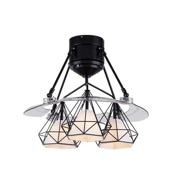 LED ceiling Fans with Lights Simple Bedroom Lamp Creative Diamond Personality Post Modern Restaurant Fan Light
LED ceiling Fans with Lights Simple Bedroom Lamp Creative Diamond Personality Post Modern Restaurant Fan Light