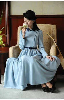 Free ship light blue peterpan collar embroidery lace medieval dress Victorian Gothic/Marie Antoinette/civil war/Colonial Belle
Free ship light blue peterpan collar embroidery lace medieval dress Victorian Gothic/Marie Antoinette/civil war/Colonial Belle