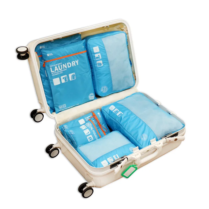 Meltset 7pcs/set Travel Storage Bag Waterproof Clothes Tidy Pouch Luggage Organizer Wardrobe Closet Laundry Storage Bag Case
Meltset 7pcs/set Travel Storage Bag Waterproof Clothes Tidy Pouch Luggage Organizer Wardrobe Closet Laundry Storage Bag Case