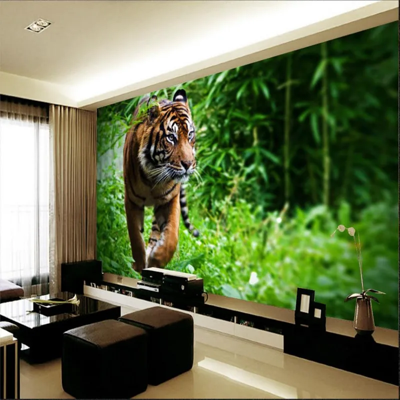 beibehang Custom photo wallpaper Tiger jungle foraging mighty king of beasts background large mural 3d wall wallpaper
beibehang Custom photo wallpaper Tiger jungle foraging mighty king of beasts background large mural 3d wall wallpaper