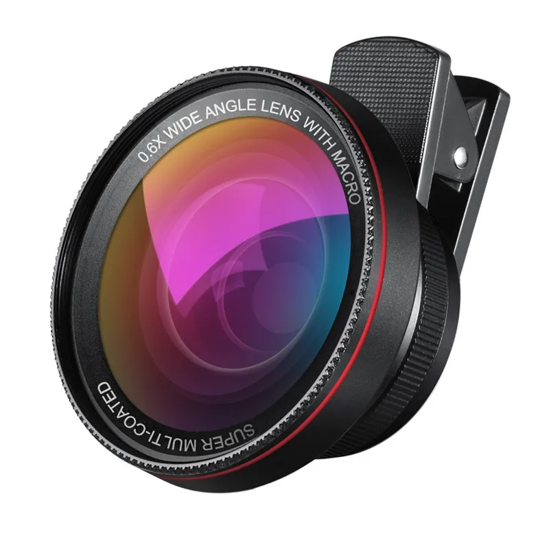 Mobile Phone Camera Lens Wide Angle And Macro 2 in 1 Kit With Clip Universal External Lenses For Apple iPhone 5 6 7 8 X Samsung
Mobile Phone Camera Lens Wide Angle And Macro 2 in 1 Kit With Clip Universal External Lenses For Apple iPhone 5 6 7 8 X Samsung